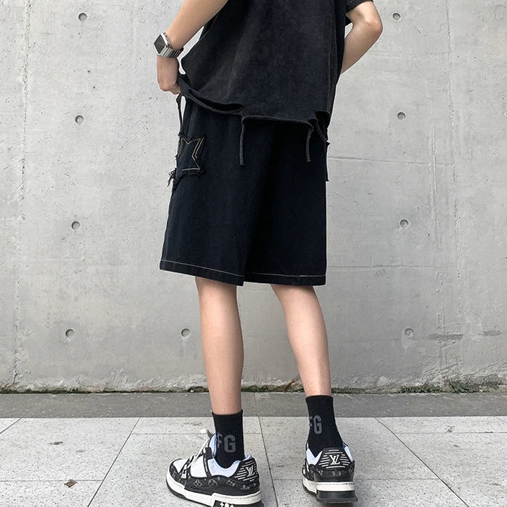 Cosmo Cotton Patchwork Shorts