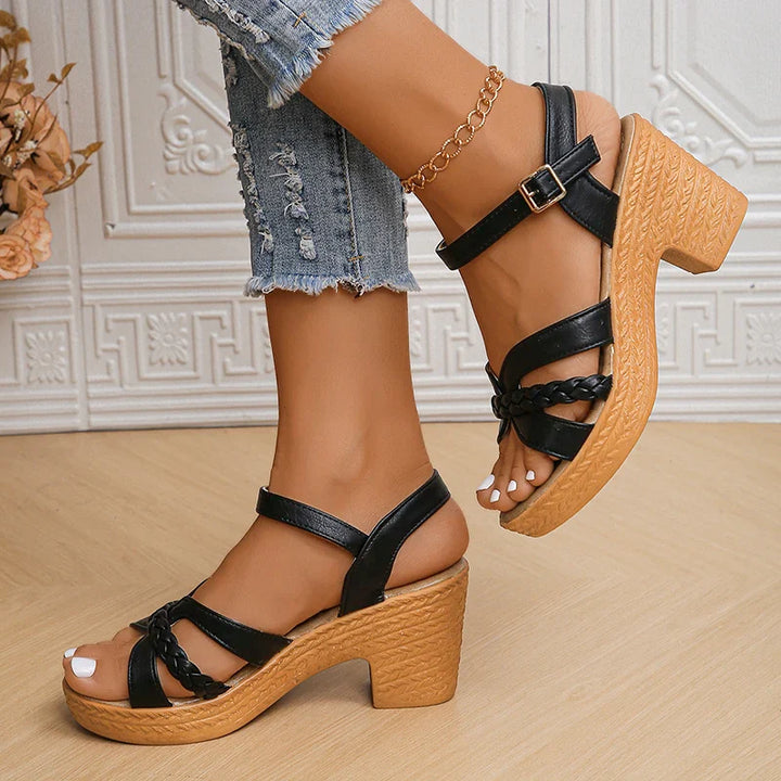 Aurelia Braided Platform Sandals