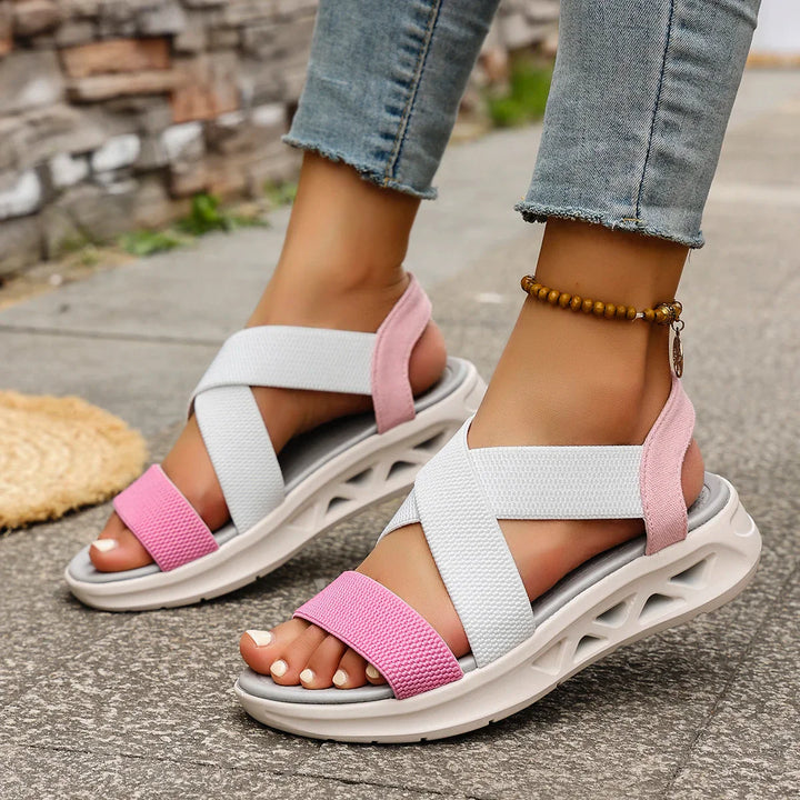 Voyageuse Cross-Strap Athletic Sandals
