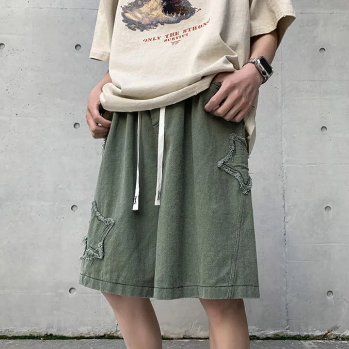 Cosmo Cotton Patchwork Shorts