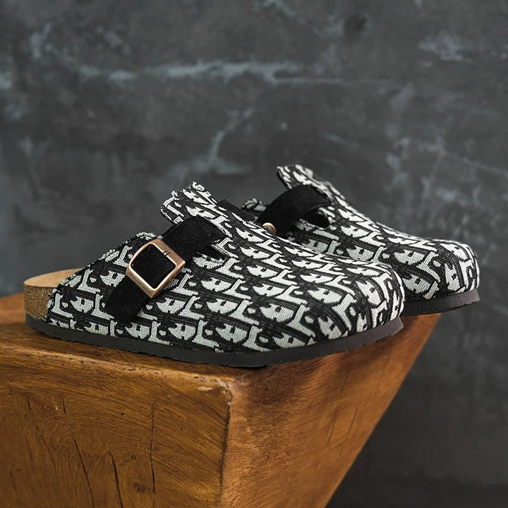 Santoro Buckle Mules