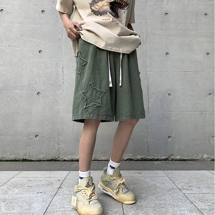 Cosmo Cotton Patchwork Shorts