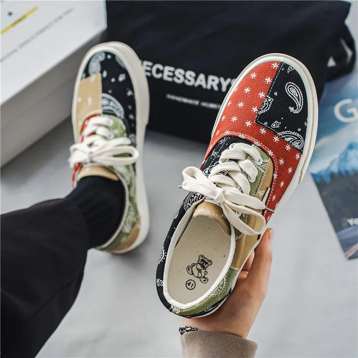 Paisley Patchwork Low Tops