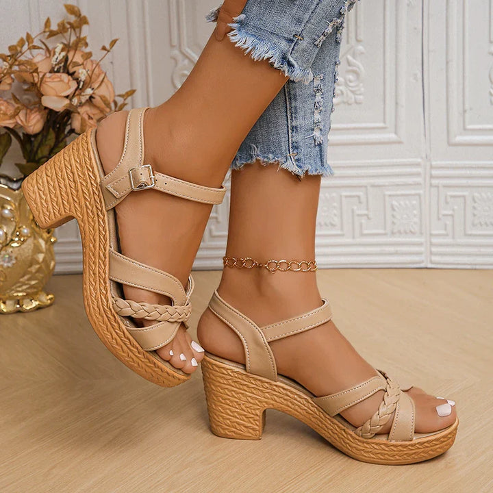 Aurelia Braided Platform Sandals