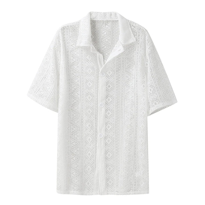 90s Summer Nights Mesh Button Down