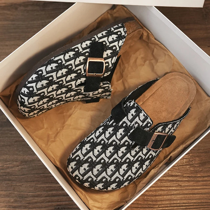 Santoro Buckle Mules