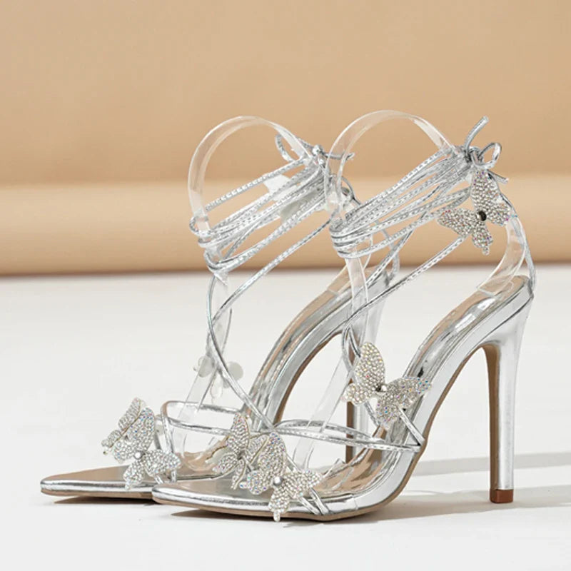 Céline Couture Wrap Strap Heels