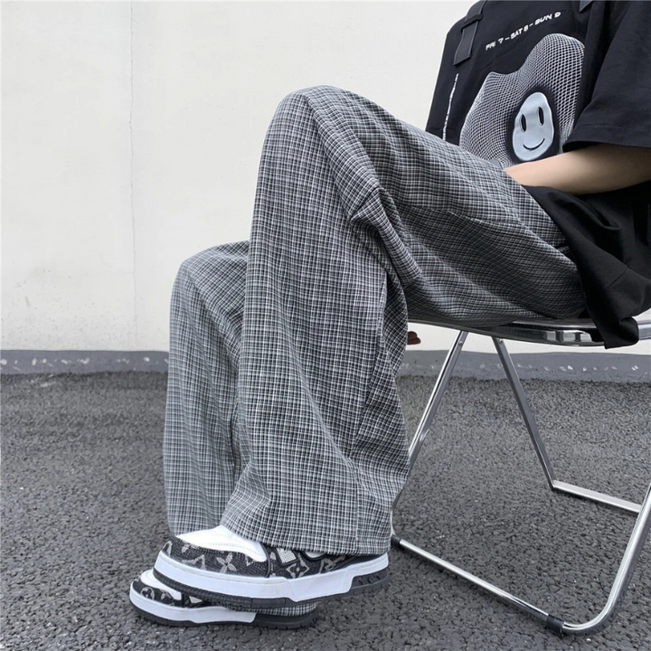 Monaco Plaid Cotton Pants