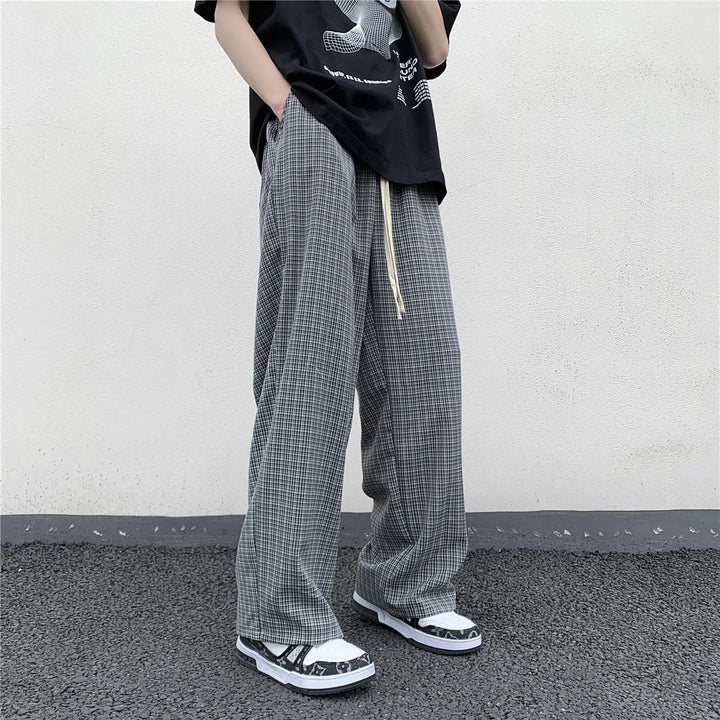 Monaco Plaid Cotton Pants